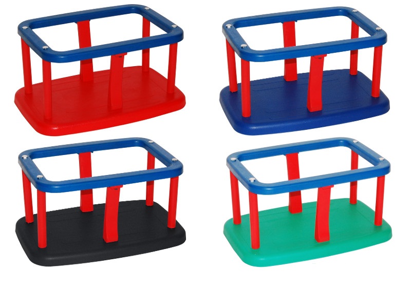 (image for) Seggiolino di Gomma 2-in-1 Gabbia blu/rosso/rosso