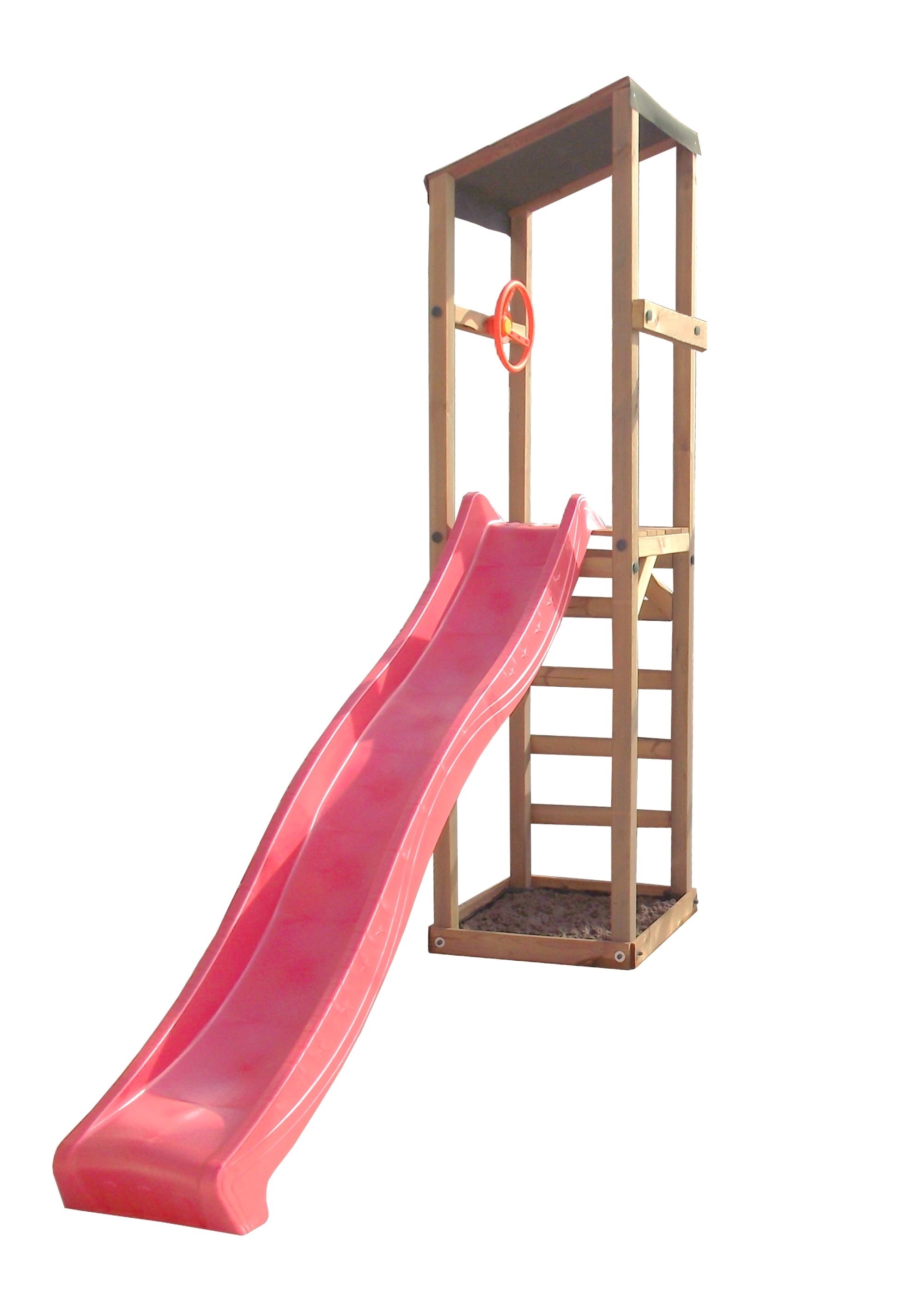 (image for) Pisa Tower with slide and sandpit