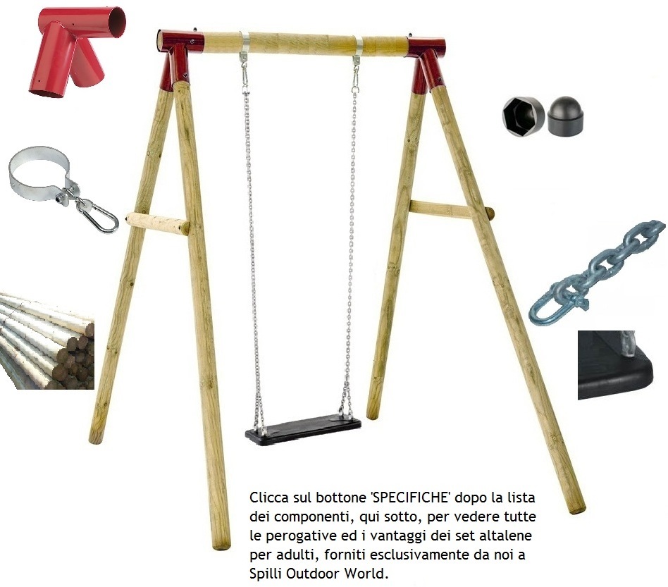 (image for) GRANDE Oak Altalena con Scivolo