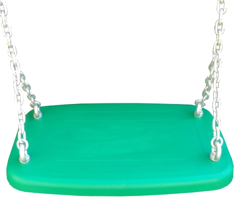 (image for) XXL Rubber seat with chains - Green