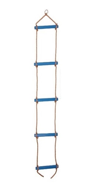 (image for) Premium rope ladder with cord and 5 plastic rungs