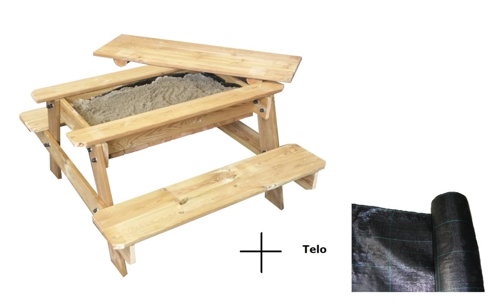 (image for) Premium picnic sand table with liner