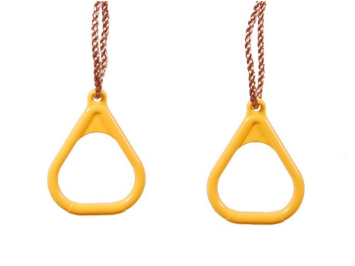 Anelli Ginnastici Triangolari di Plastica - Giallo (image for) Anelli Ginnastici Triangolari di Plastica - Giallo