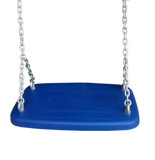 Sedile di Gomma Grande XXL con catene - Blu (image for) Sedile di Gomma Grande XXL con catene - Blu